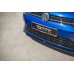 Накладка сплиттер на передний бампер на VW Golf VII R рестайл